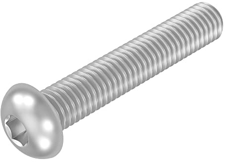 SECCARO Flachkopfschraube M5 x 30 mm, Edelstahl V2A VA A2, ISO 7380, Innensechskant, 20 Stück