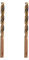 Lot de 2 forets hélicobalt M35 HSS et cobalt - Pour perçage sur carbure - Acier inoxydable - Métal - 8 mm