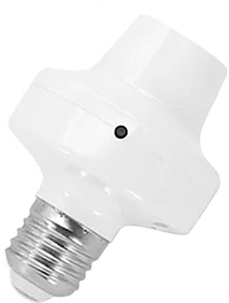 UPQRSG Douille D'ampoule Wifi, Adaptateur D'ampoule E27 Sans Câblage, Contrôle Par Application Smart Life, Prise En Charge de la Télécommande du Téléphone, Commande Vocale, Support D'ampoule Intellige