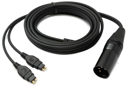 System-S Câble de rechange 2 m XLR 4 broches pour adaptateur casque Sennheiser HD 660 650 600 580