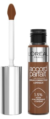 L'Oréal Paris Concealer für ein natürliches Strahlen, Feuchtigkeitsspendend und aufpolsternd, Gesichts Make-Up mit Hyaluronsäure und Koffein, True Match Radiant Serum Concealer 12N, 11 ml