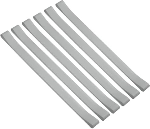 PATIKIL Bandes pour Serviettes, Lot de 6 Clips Élastiques en Silicone pour Serviettes de Plage pour Chaises de Plage, Piscine et Croisière, Gris