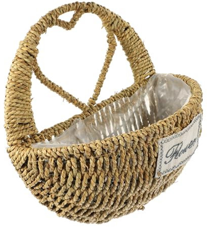 CAXUSD Pot De Fleurs Suspendu pour Plantes D'intérieur Jardinière Murale Suspendue Panier Tissé Panier Décoratif Suspendu