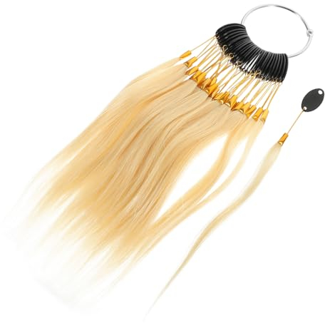 BELLIFFY 30stücke Teiliges Echthaar Haarfarben-samples Natürliche Haarsträhnen Zum Färben Testen Salon Farbkarte Für Strähnen Und Haarfärbeproben Leicht Langlebig Für Friseure Und Beauty