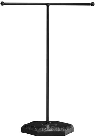 ZGDEIWGF 1 Stück Schmuckständer, Schmuckständer, Halskettenständer, Halskettenständer, Schwarzer Schmuckständer, Ohrringständer