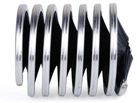 caralin Cepillo de cuerda de nailon de acero inoxidable para cuerda de escalada en roca, cepillo de limpieza, cuerda de lavado portátil, herramientas de nailon + acero inoxidable, como se muestra en