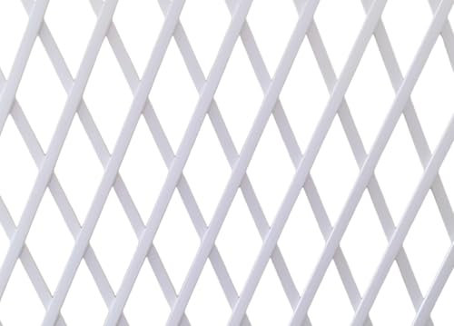 CapitanCasa Treillis PVC pour estompant extensible Brise vue Clôture Jardin Terrasse 100x300 Blanc