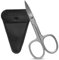 Zephra Nail Scissors Curved Shape – Professional Multipurpose Sharp Stainless Steel Nail Scissors for Toenails, Cuticles, Eyebrows, & Manicure for Women Men- Sand with Pouch