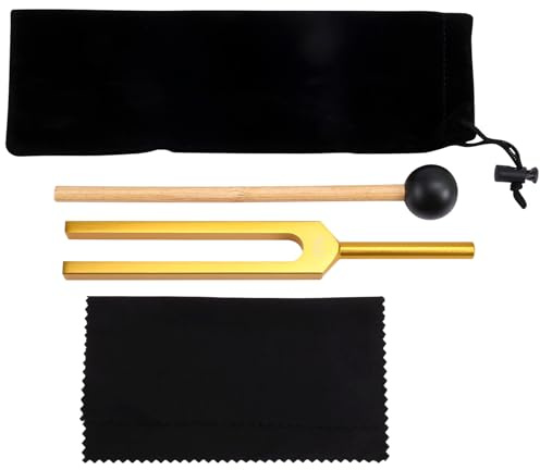 Reinscer 432 Hz Stimmgabel für Heilende Klangheiltherapie und Yoga, 423 Hz Stimmgabel Aus Aluminiumlegierung, Gold