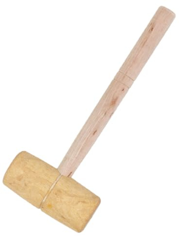 SHINEOFI Small Carpenter's Mallet for Woodworking Crafted from Wood Material for Leathercraft Projects This Wood Mallet is Versatile Tool and Tapping Tasks