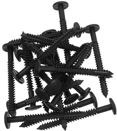 PENIKOKO 36 Piezas Kit de Fijadores para Persianas de Vinilo Tornillos de Plástico Resistentes para Reparación y Montaje Rápido de Persianas Exteriores Accesorios Aplicables para Ventanas