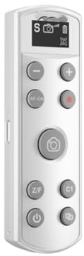 Compatible for Sony Camera USB-C Wireless Shutter Remote with OLED Screen(White for Sony)