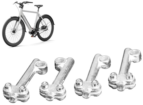 Genérico Soporte Guardabarros Bicicleta - 4 Varillas Ajustables de Fijación,Varilla de Soporte para Guardabarros | para Fijar Tornillos Placa Llanta Rueda Delantera Trasera Ciclismo