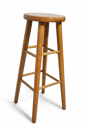 Magnetic Möbel Stück Holz Buche hell Heller Holzhocker Barstuhl Barhocker 80 cm (Erle)