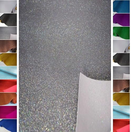 Stoffbook Silber MOOSGUMMI Glitzer 2MM BASTELMATERIAL Stoff Stoffe, D000