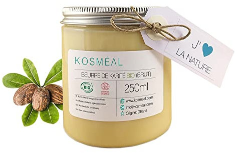 Beurre de Karité BIO Brut | Certifié COSMÉ BIO et ECOCERT | 250ml