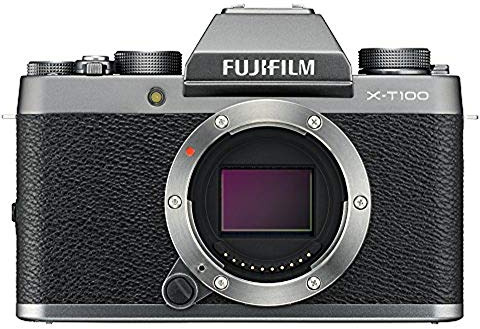 Fujifilm X-T100 Mirrorless Digital Camera (Body Only) International Version - Dark Silver