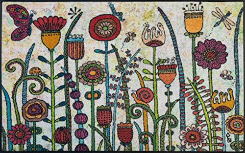 wash+dry Fußmatte Sonnentag 75x120cm, innen und außen, waschbar