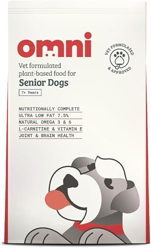 OMNI Hypoallergenic Dog Food for Senior Dogs 2kg - Protein-Rich Dry Kibble, Made in the UK with Natural Ingredients, Backed by Vets, Supported By Science, Dragons’ Den Winners