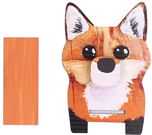 Hilitand Halter in Tierform, Brillenhalter aus Verbundholz für die Aufbewahrung von Brillen, Schmuck, Uhren, Heimdekoration Fuchs