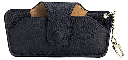 LAKYMIE Brillenetui Sonnenbrille Tasche Brillenhalter Brillentasche Tragbar Sonnenbrillen Beutel Lesebrillenetui aus Kunstleder für Männer und Frauen Schwarz