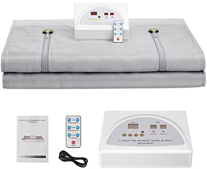 Sauna Blanket, Portable Steam Sauna Spa Folding Tent Slimming Fat Burning Heating Sauna Blanket Infrared Sauna Blanket For Weight Loss Detox Home Spa Salon Women Men Digital Body Sauna Heating (P