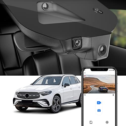 Fitcamx Dashcam 4K Geeignet für Mercedes-Benz GLC X254 2nd Gen 2023-2026 (HD2-6588), OEM Look, Autokamera 2160P UHD Video WiFi, Loop-Aufnahme, G-Sensor, WDR Dashcam mit akku, Plug & Play, 64GB Karte
