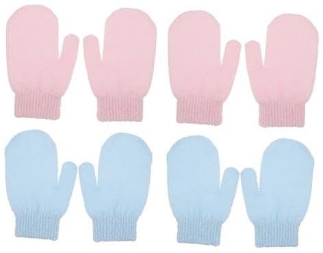 FRCOLOR 8piezas Guantes Exfoliantes Para Limpieza De Guantes De Baño Para Scrub