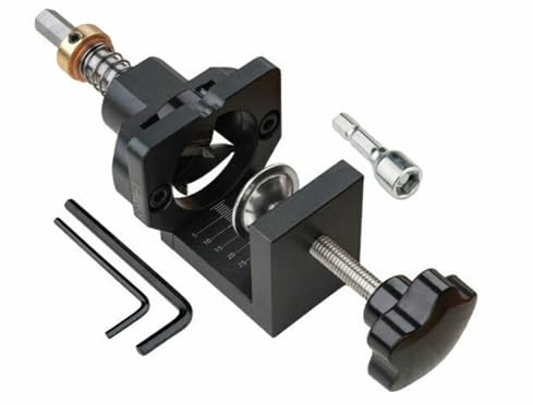 Lfhelper Hinge Jig Drill Guide, 35mm Accurate Locking Cabinet Hinge Hole Drilling Jig for Door Concealed Installation Household Tools