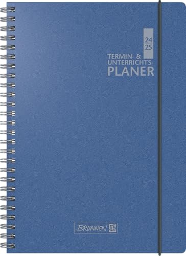 BRUNNEN Termin- & Unterrichtsplaner 2024/2025 | A4, Kunststoff, blau