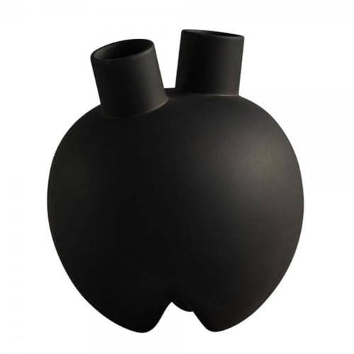 101 Copenhagen [W0724] [W0724] Sumo Jarrón, Horns - Coffee - Coffee, H 27 cm x W 24 cm x L 24 cm -
