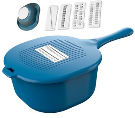KICHOUSE Rallador Cortador De Verduras Picadora De Verduras Para Cocina Práctico Cortador De Recipiente Herramienta De Cocina Para Hacer Puré De Patatas De Hogar