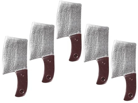 UPKOCH Set 5 Taglierine in Miniatura in Resina Per Case Delle Bambole Utensili Da Cucina Decorativi Per Collezionisti Mini Accessori Leggeri e Dettagliati Per Giochi Finzione
