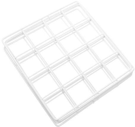 HAMPPLIES Panel De Rejilla De Alambre Para Pared 4 Piezas 30x30 Cm Hierro Blanco Resistente Almacenamiento Para Fotos Decoración De Pared Dormitorio Oficina