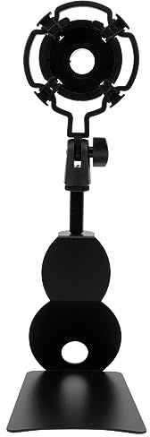 Soporte de Micrófono de Escritorio Negro 1 Juego Abrazadera