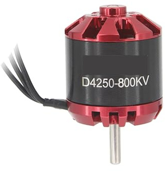 Moteur sans balais à Rotor Externe 4250 600 KV 800 KV, contrôleur de Vitesse ESC 3-7 S 80 A V2, adapté aux Drones à voilure Fixe RC FPV, Avions multirotors(Only 800KV Motor)