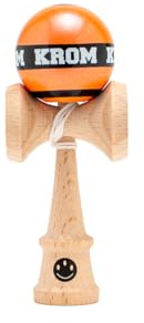 KROM Kendama MIKRO Orange - Mini Kendama in legno di faggio, completamente giocabile, formato tascabile, per principianti e professionisti