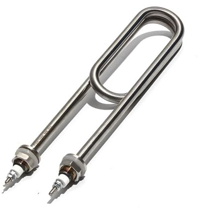 Heater，Compatible for LUJINXUN，304SS Electric Water Heating Element Double U-Shape 6kw，220V for Rice Car Electric Heat Pipe(M16,380V,340mm 6KW)
