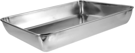 DIKACA Bassine Acier Inoxydable Épaissie pour Pigeons et Perruches Bac à Bain Profond Antiprojection Accessoire Santé pour Oiseaux Intérieur et Extérieur