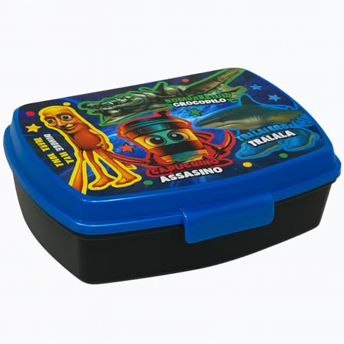 Generico Porte-déjeuner brainrot école enfant - porte-goûter fille - boîte à lunch avec figurines pour enfants sans bpa
