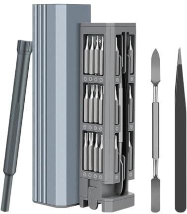 Precision Screwdriver, with Portable Design, 15x3.7x3.7cm, Computer Screwdriver Kit, Electronics Toolkit, for Computers, Watches, Glasses, Cameras