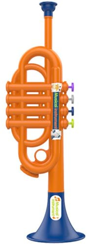 Tromba Giocattolo Tromba Divertente in Plastica Simulata per Bambini, Strumenti Musicali Educativi Primi per Bambini - Finta di Giocare a Band Toy