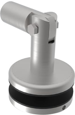 Innbee Edelstahl Glashalter Vordach V4A AISI 316 D70mm geschliffen Klemme Überdachung