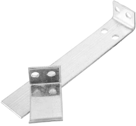 COOPHYA 2pcs Anti-Shift Rolling Door Limit Stopper Bracket for Garage Roller Shutter and Garage Door, Iron Material with Silver Finish, Minimising Noise and Ensuring Stable Limit Stop