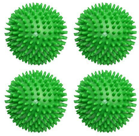 Enjoy Fit Igelball Fitness Massageball Noppenball 9cm 4er Set - grün