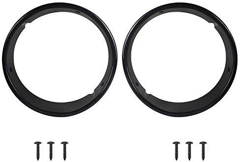 u-Box Wrangler Black Headlight Bezels Headlamp Insert Cover Trim for Jeep Wrangler TJ 97-06