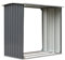 vidaXL Abri de Stockage de Bois Acier Galvanisé Gris Porte-bûches Range Bûches
