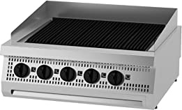 Maxima Gastro Heavy Duty Holzkohlengrill - Doppeleinheit - 70 cm Tief - Gas