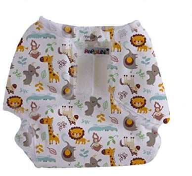 Popollini PopoWrap atmungsaktive Überhose, Klettverschluss mit Auslaufschutz (M - 5-10 kg)