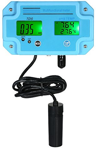 YIWENG Professionelle 3 in 1 pH / / Temp Meter Wasser Detektor Multi-Parameter Digital LCD Tri-Meter Multi-Funktions-Wasserqualität Monitor Mularameter Water Quality Tester